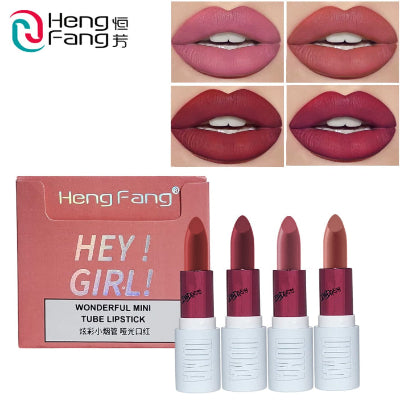 Heng Fang "HEY! GIRL!" Wonderful Mini Matte Lipstick Set - Mini Tube Collection