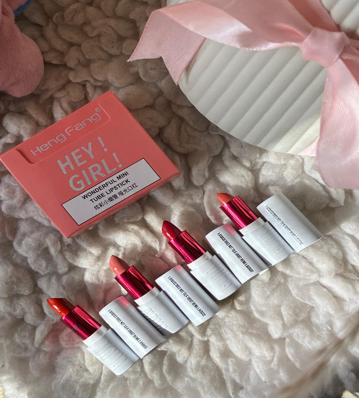 Heng Fang "HEY! GIRL!" Wonderful Mini Matte Lipstick Set - Mini Tube Collection