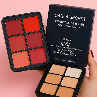 Embelleo Pro Cream Concealer & Blush Palette - All-In-One Glam Kit